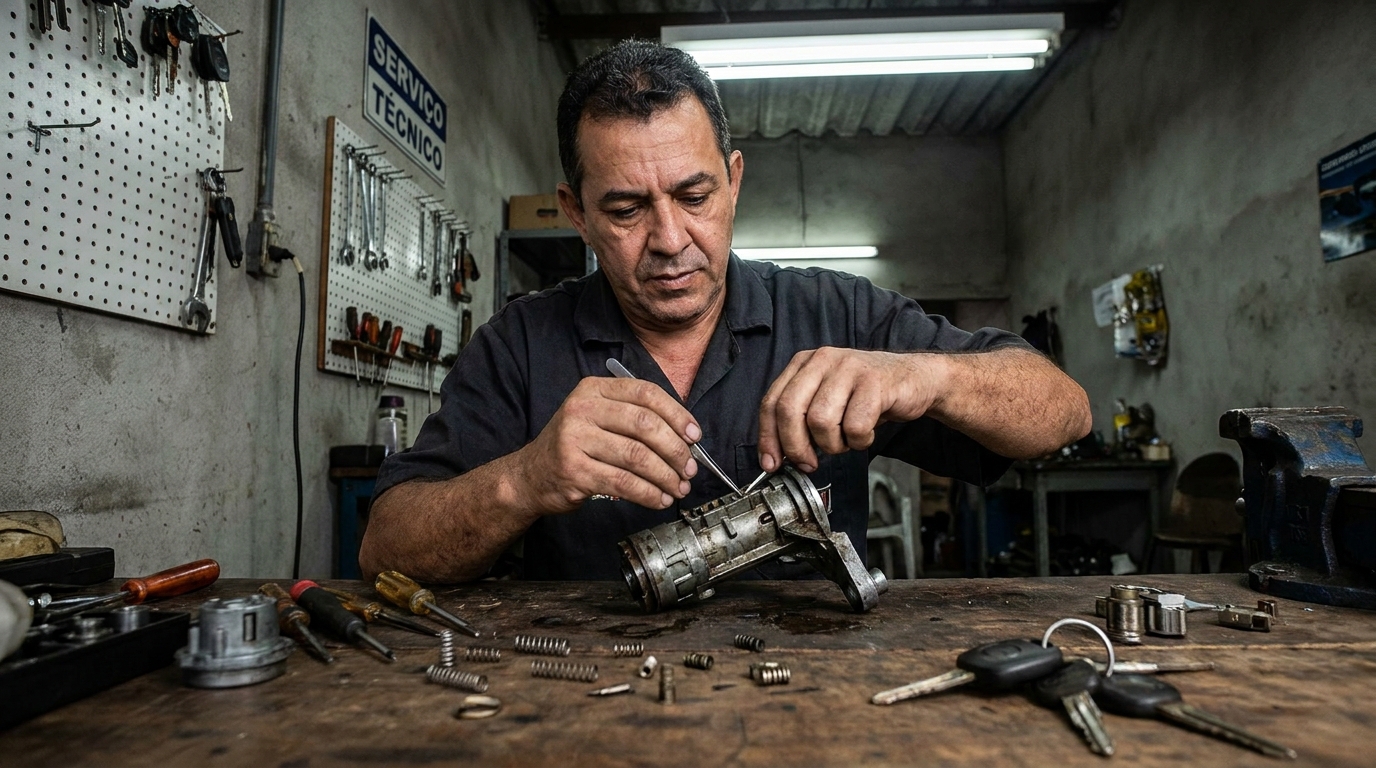 Troca de Segredo do Miolo da Porta profissional em Belo Horizonte‑MG